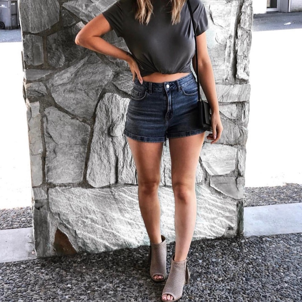 Perforated Warm Taupe Booties Last Few! - Picture 3 of 3